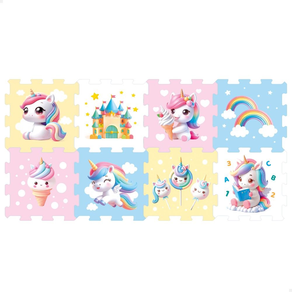 Puzzle Eva Alfombra Unicornios 120x60cm COLORBABY