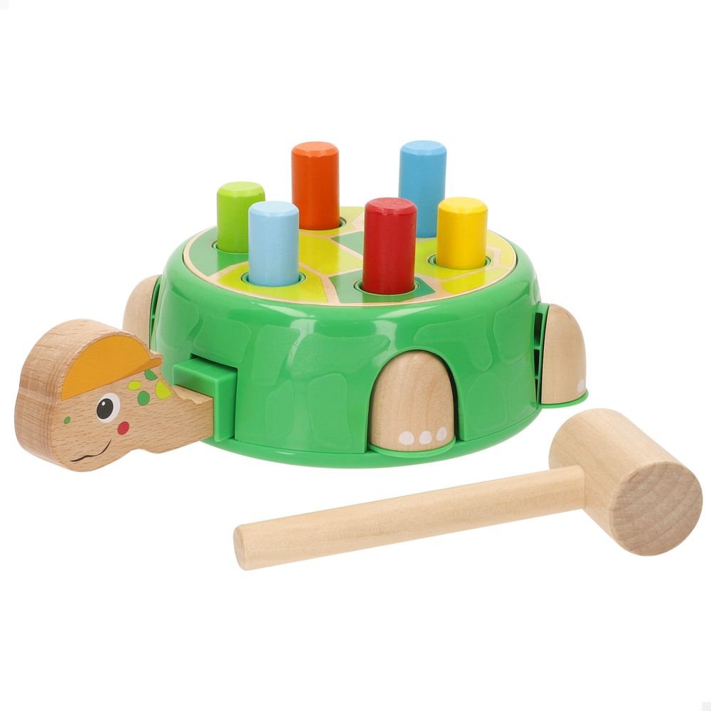 JUEGO TORTUGA MARTILLO MADERA +12M WOOMAX | COLORBABY WOOMAX | 1 UNIDAD | 8412842392427