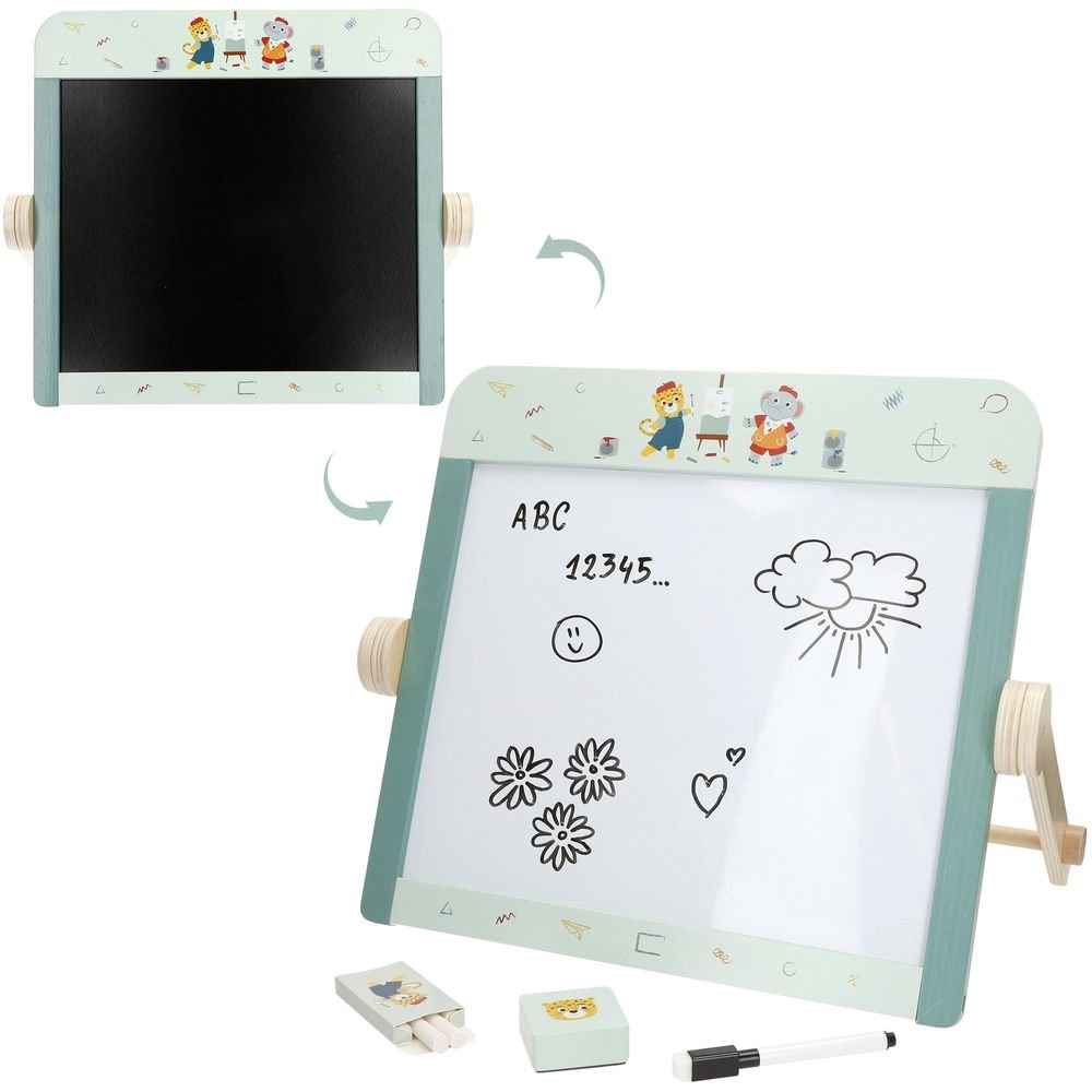 Pizarra Zookabee Madera 2 en 1 con Accesorios Woomax de COLORBABY Imagen principal del producto