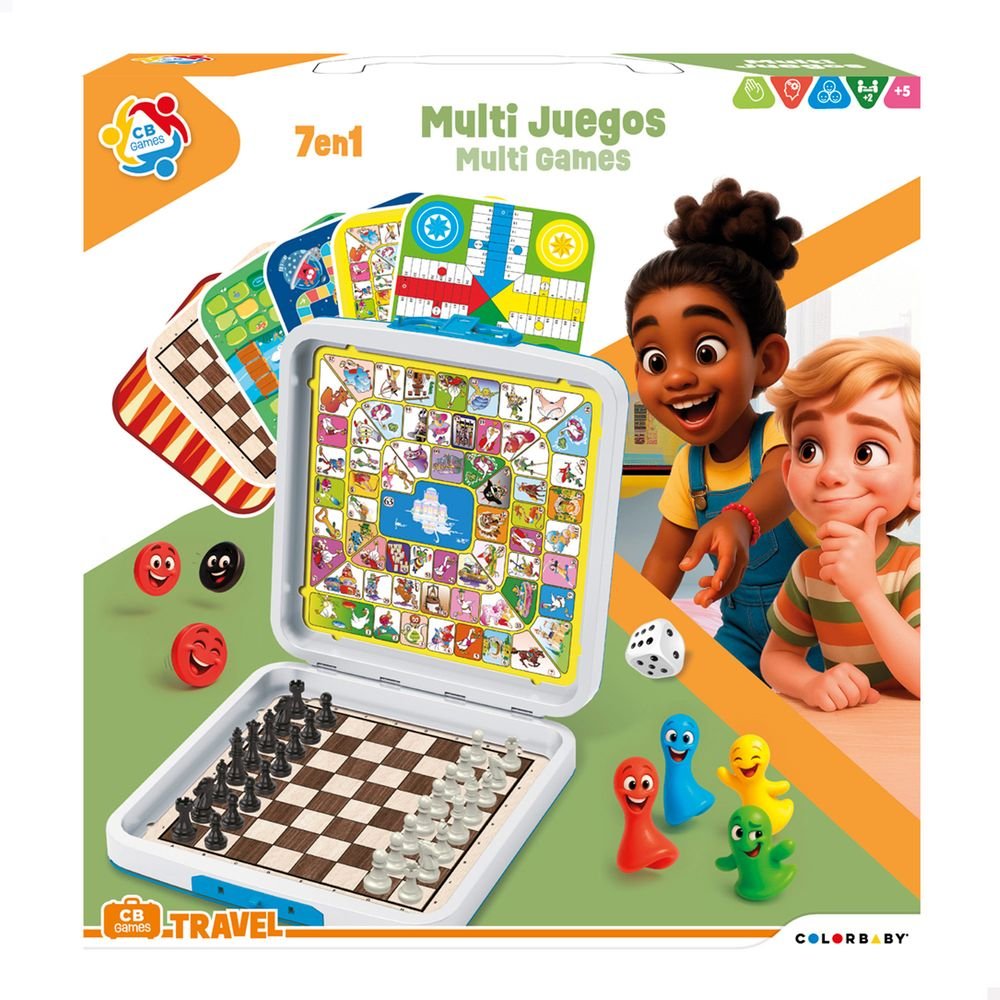 Maletín 7 Juegos de Mesa COLORBABY
