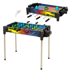 FUTBOLIN/AIR HOCKEY NEON ARCADE 2-IN-1 REVERSIBLE | COLORBABY | 1 UNIDAD | 8412842395190