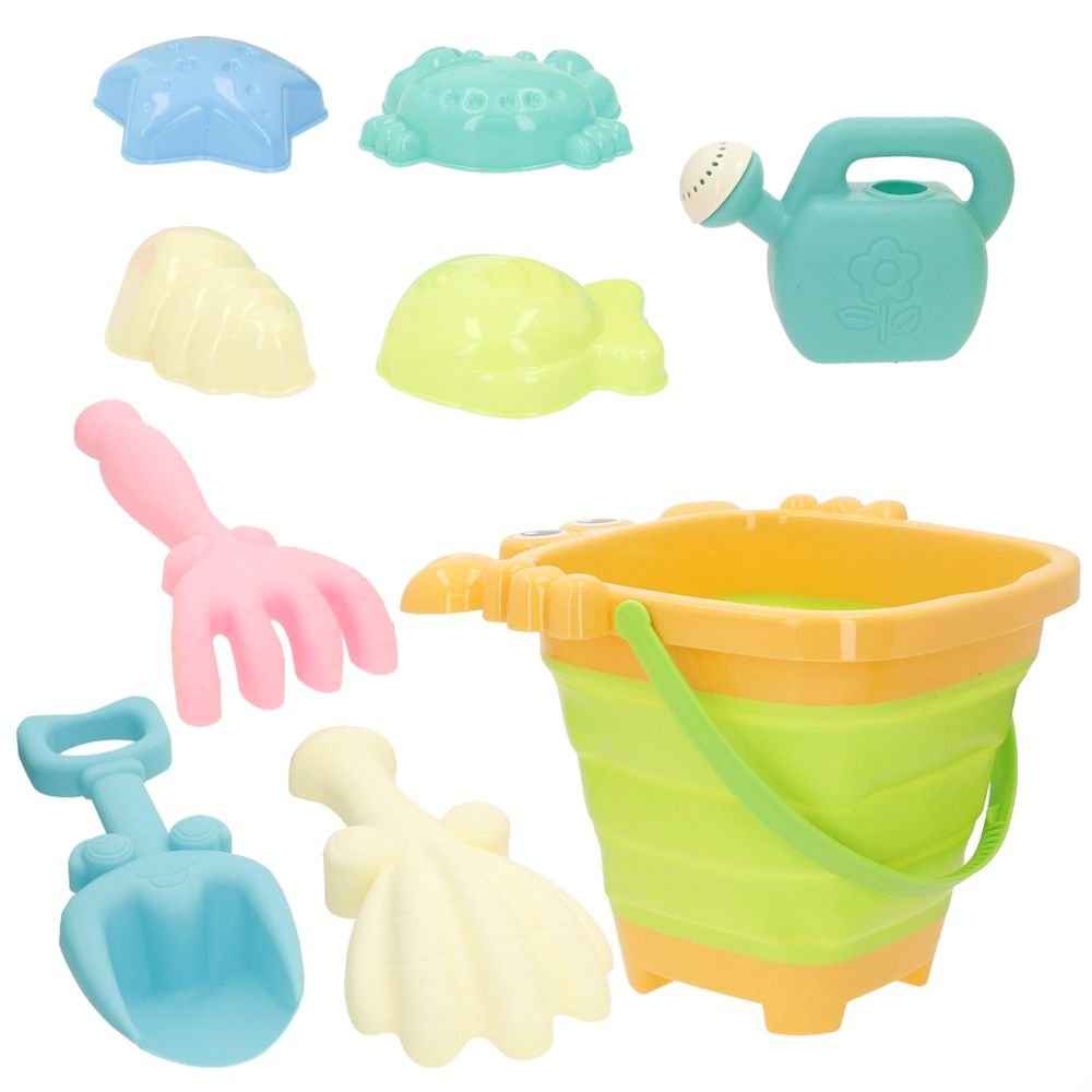 Cubo Plegable Color Beach Cangrejo con Accesorios Marca Colorbaby Imagen principal del producto