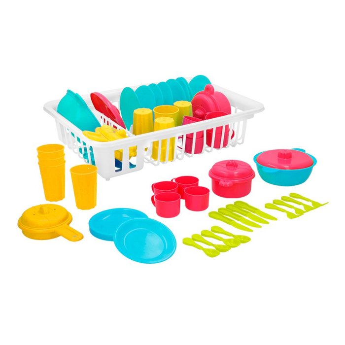 SET 35 PIEZAS MY HOME MENAJE CON ESCURRIDOR | COLORBABY | 1 UNIDAD | 8412842432864 Imagen principal del producto