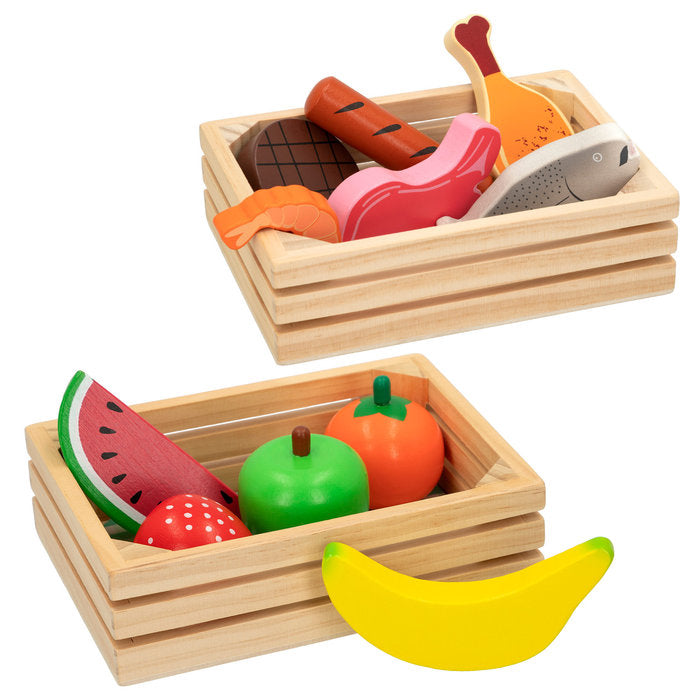 SET 2 CAJAS MADERA COMIDAS WOOMAX | COLORBABY WOOMAX | 1 UNIDAD | 8412842464711 Imagen principal del producto