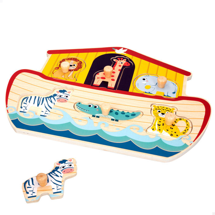 PUZZLE MADERA ARCA NOE 28X22 CM WOOMAX | COLORBABY WOOMAX | 1 UNIDAD | 8412842475670 Imagen principal del producto