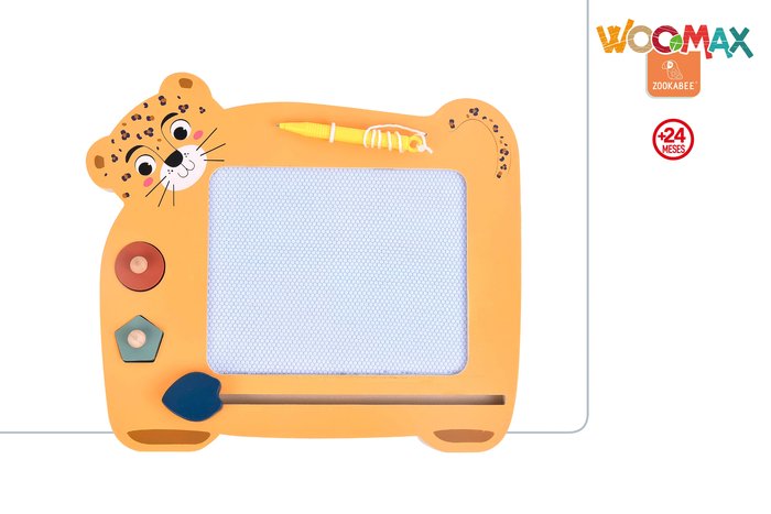 PIZARRA MAGICA ANIMALES MADERA WOOMAX ZOOKABEE | COLORBABY WOOMAX | 1 UNIDAD | 8412842475861 Imagen principal del producto