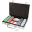 Juego Póker 200 piezas en maletín metal Colorbaby