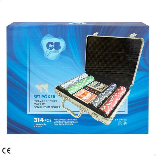 Juego Póker 200 piezas en maletín metal Colorbaby