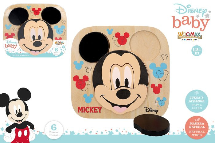 PUZZLE MADERA DISNEY WOOMAX | COLORBABY WOOMAX | 1 UNIDAD | 8412842487000 Imagen principal del producto