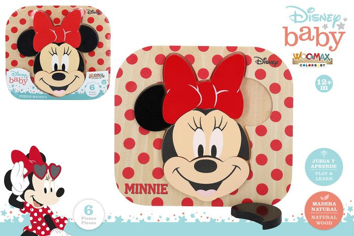 PUZZLE MADERA DISNEY 22X20 CM WOOMAX | COLORBABY WOOMAX | 1 UNIDAD | 8412842487017 Imagen principal del producto