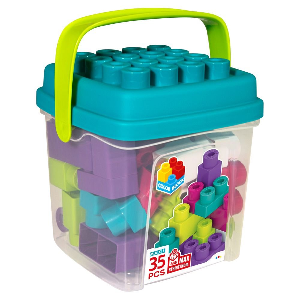 Cubo 35 Piezas Color Block Trendy Marca Cologbaby