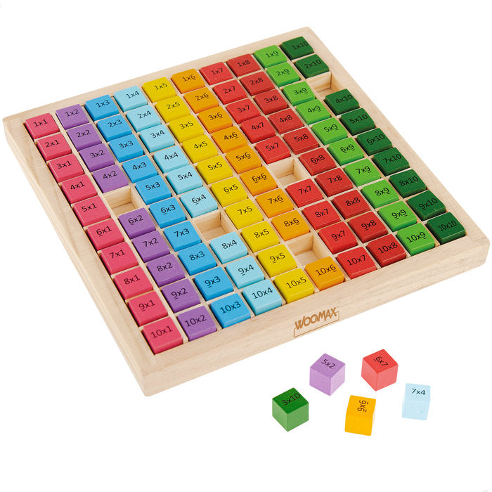 TABLA MULTIPLICAR DE MADERA +6A | COLORBABY | 1 UNIDAD | 8412842493599 Imagen principal del producto