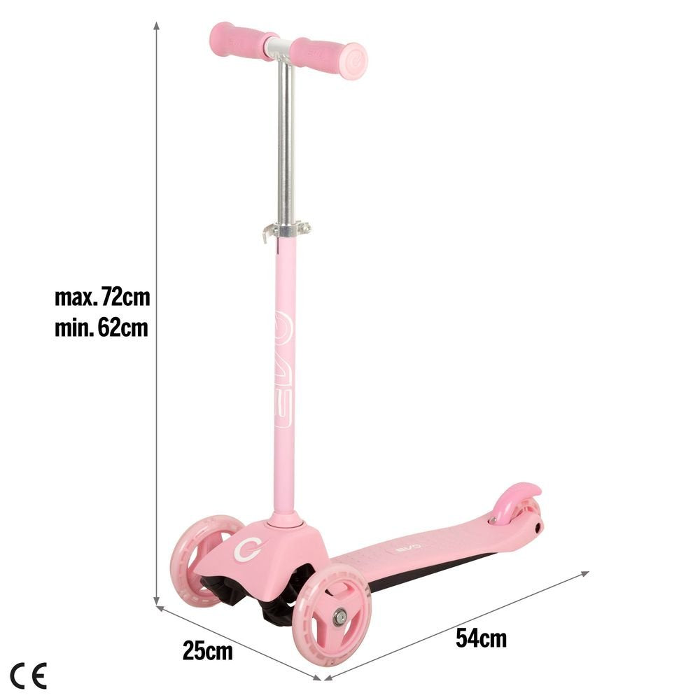 Patinete Evo-Scooter 3 ruedas rosa ColorBaby
