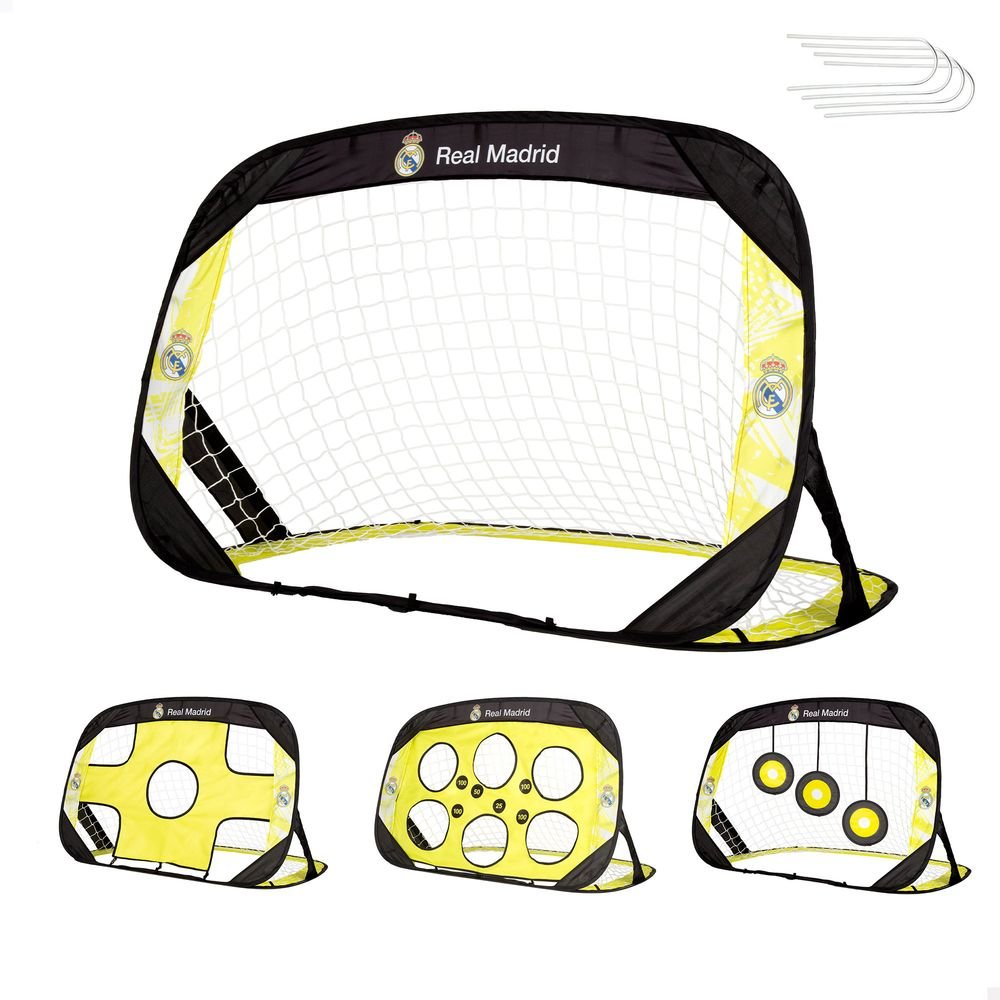 Portería Fútbol Pop-Up 4 en 1 Real Madrid Colorbaby