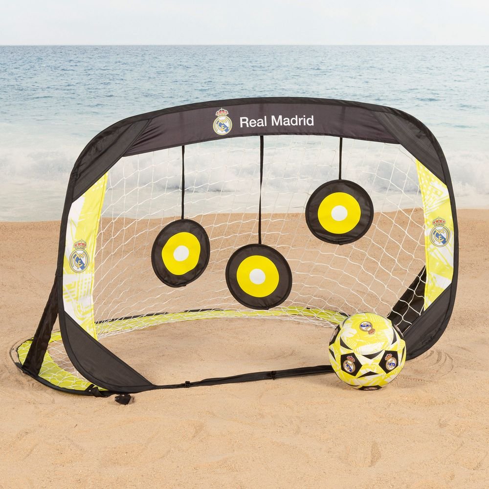 Portería Fútbol Pop-Up 4 en 1 Real Madrid Colorbaby