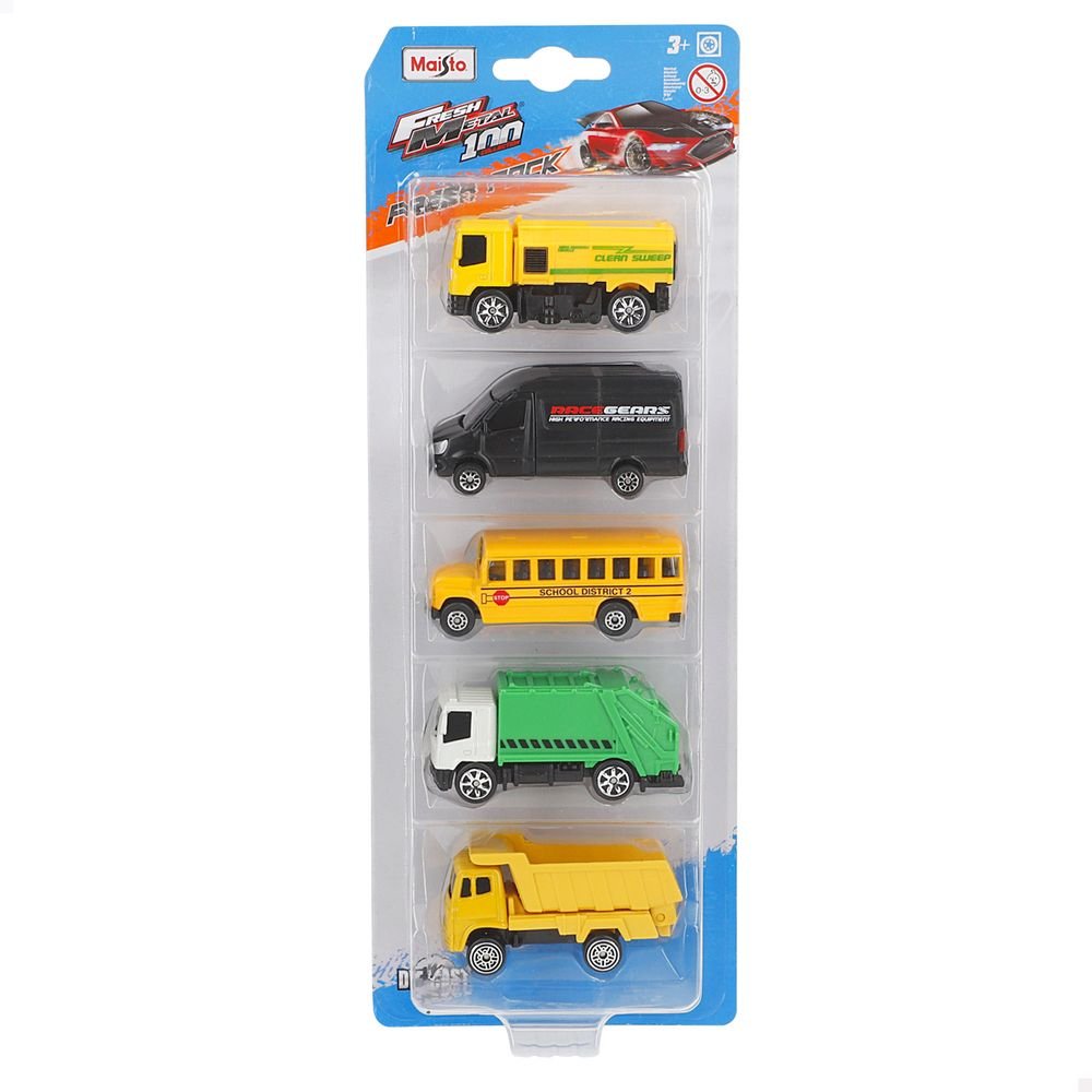 Blister 5 coches metal Maisto