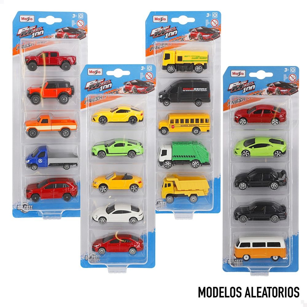 Blister 5 coches metal Maisto