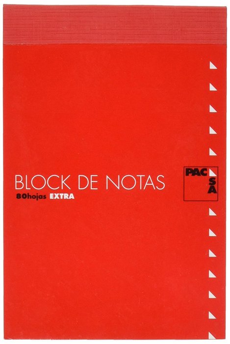 Paq/10 bloc notas con tapa 8º 80h 60gr 4x4 Imagen principal del producto
