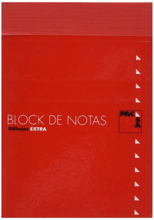 Paq/10 bloc notas con tapa 16º 80h 60gr 4x4 Imagen principal del producto