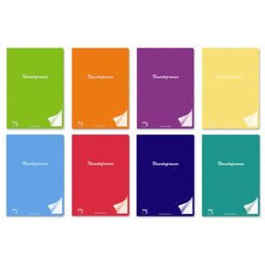 Paq/6 libreta grapada A4 48h 90g pauta 3,5 c/m colores surtidos Imagen principal del producto