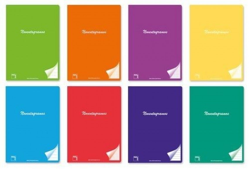 Paq/6 libreta grapada A4 48h 90g cuadricula 5x5 c/m colores surtidos Imagen principal del producto