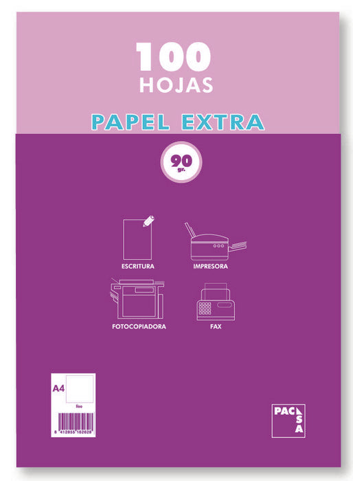 Paquete a4 100h 90g cuadricula 4x4 Imagen principal del producto
