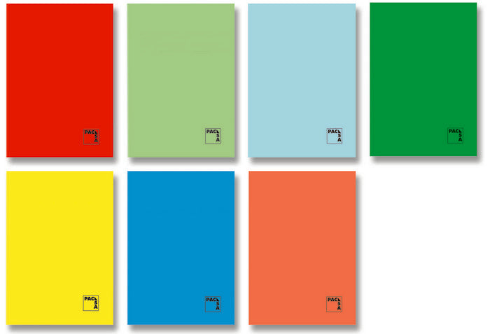 Libreta 4º 50H 70 g Horizontal 8 mm Colores Surtidos Marca Pacsa