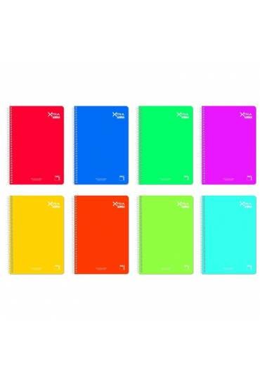Paq/6 libreta grapada a4 48h 90g cuadricula 46 c/m colores surtidos Imagen principal del producto