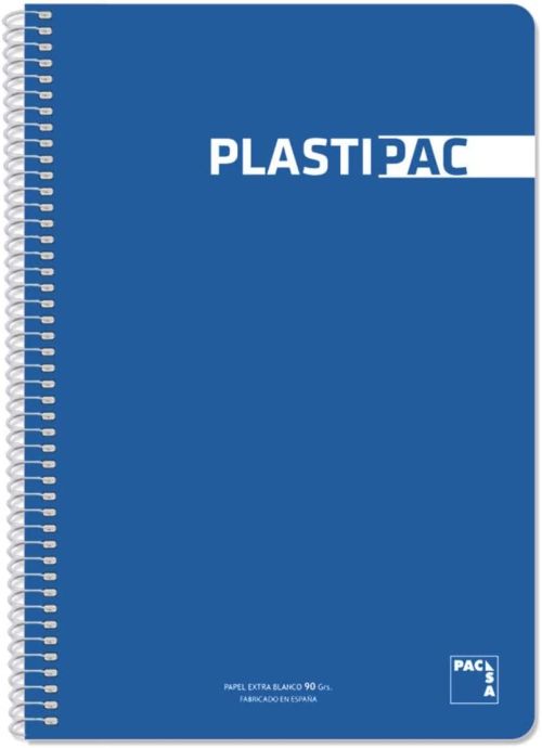 Paq/5 Bloc Fº 80H 90G Cuad 4X4 Plastipac Color Azul Imagen principal del producto