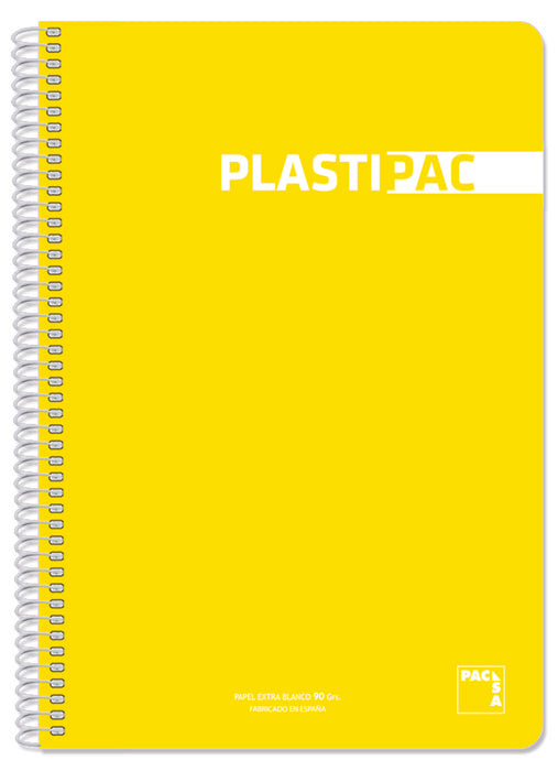 Bloc Espiral A4 Cuadro 4MM 90g | Pacsa | Polipropileno | Formato A4 | Pack 5 Unidades