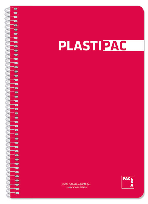 Paq/5 Bloc Fº 80H 90G Cuad 4X4 Plastipac Color Rojo Imagen principal del producto