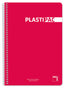 Paq/5 Bloc Fº 80H 90G Cuad 4X4 Plastipac Color Rojo