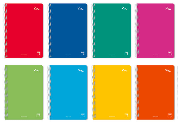 Paq/5 Bloc Fº 80H 60G Liso Tapa Dura Colores Surtidos Imagen principal del producto