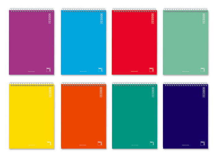 Bloc Espiral Estándar Liso 80H 90g | Pacsa | Cartón | Formato Estándar | Pack 10 Unidades Imagen principal del producto