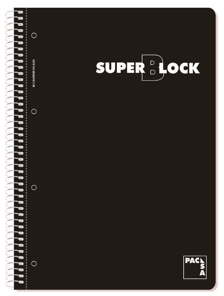 Bloc Espiral Estándar Liso 160H 90g | Pacsa | Cartón | Formato Estándar | Pack 5 Unidades Imagen principal del producto