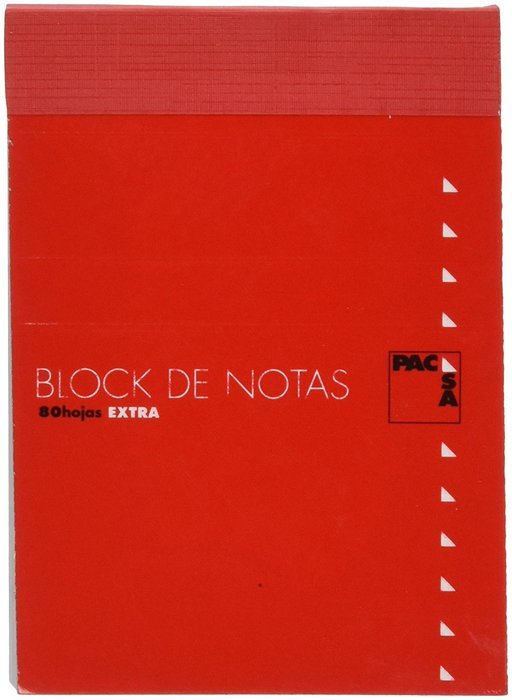 Paq/10 bloc notas con tapa 16º 80h 60gr liso Imagen principal del producto