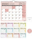 Calendario pared 2026 clásico grande SENFORT