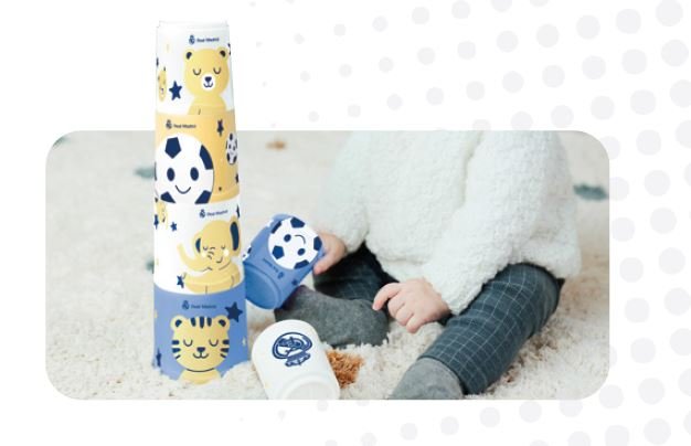 Cubos apliables Stacking Cubes Real Madrid Miniland Licencia Fútbol