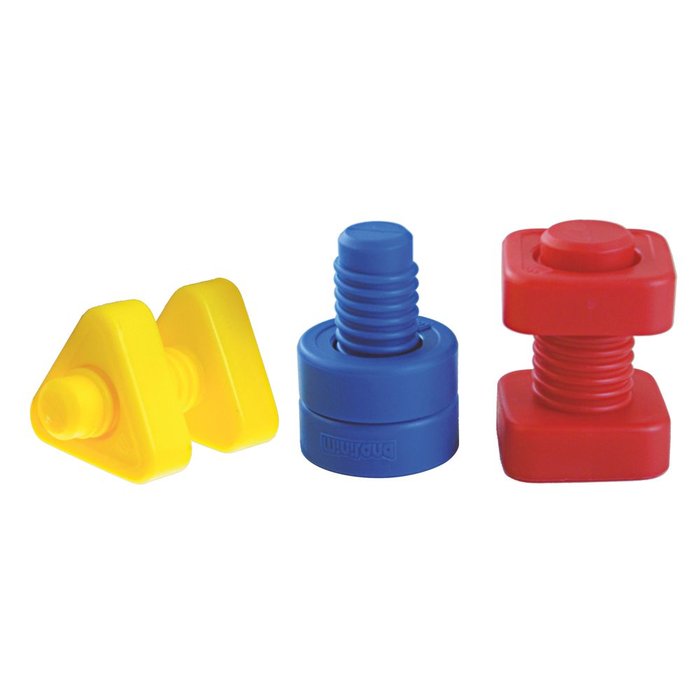 JUEGO INFANTIL TORNILLOS Y TUERCAS 48 PCS | MINILAND | 1 UNIDAD | 8413082317218 Imagen principal del producto