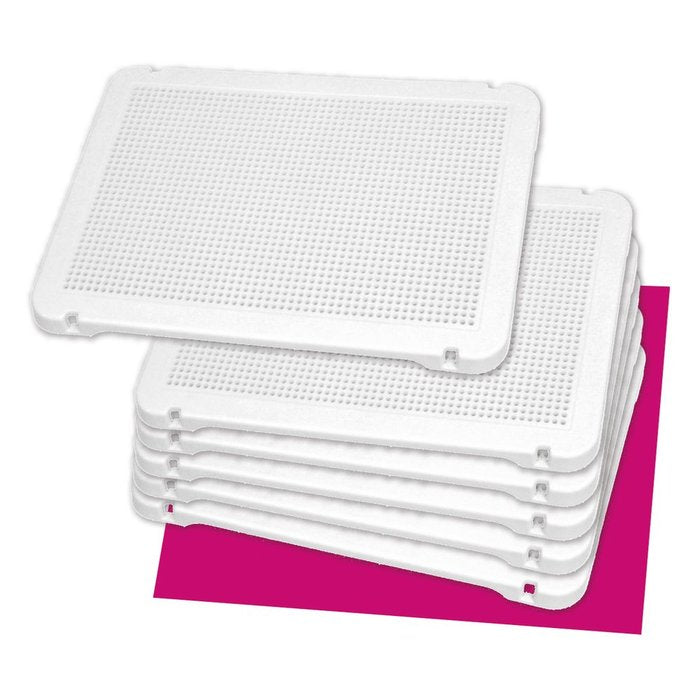 Set de 6 placas blancas Miniland para pegs