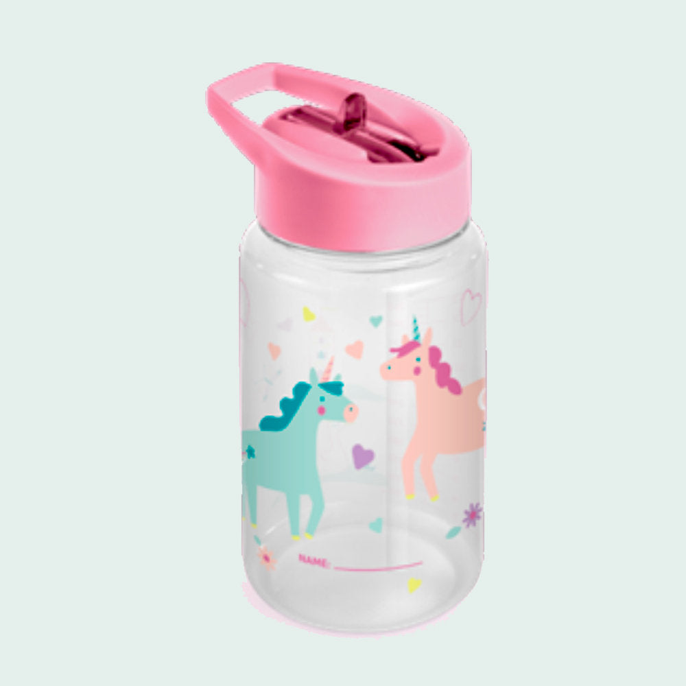 Botella de Tritan con Diseño de Unicornios Miniland