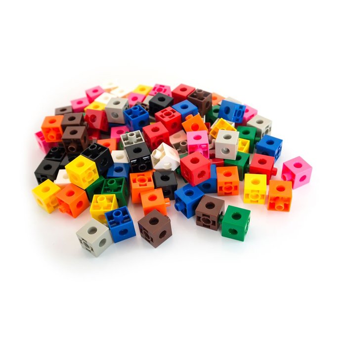 JUEGO CUBOS PARA JUEGO MATEMATICO 100 PCS | MINILAND | 1 UNIDAD | 8413082952105 Imagen principal del producto