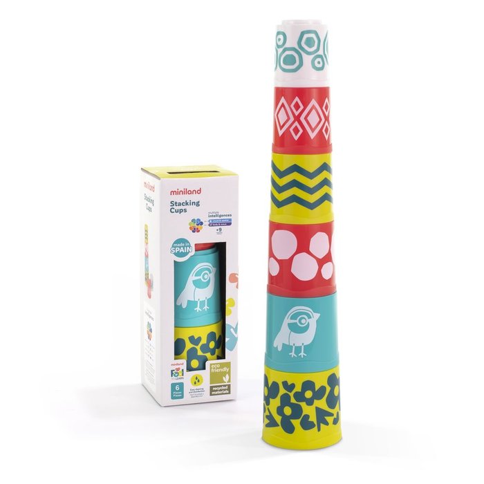 Juego Stacking Cups 0-3 Miniland