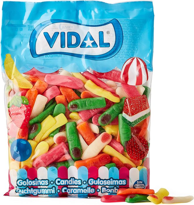 Bolsa de 1.5 kg Dedos Surtidos Goma Vidal Golosinas