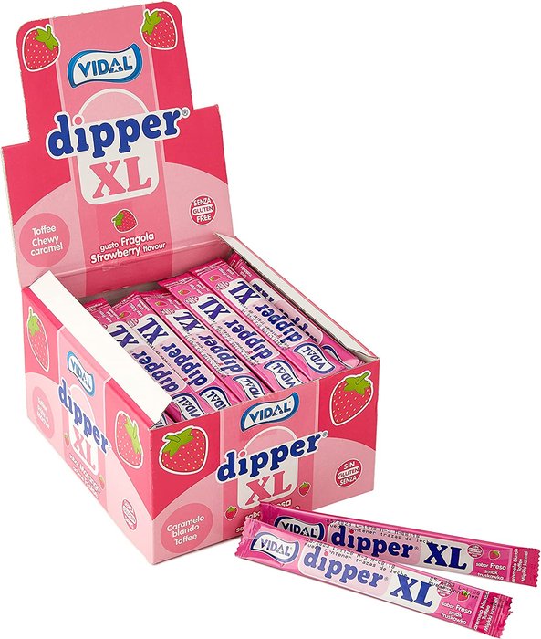 Golosina Dipper XL Fresa Vidal Golosinas Pack 100 Ud
