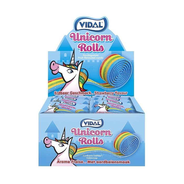 Golosina Rolla Belta Multicolor Fresa 24 Ud Vidal Golosinas