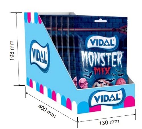 DoyPack Monster Mix 180 gr Vidal Golosinas - Pack 10
