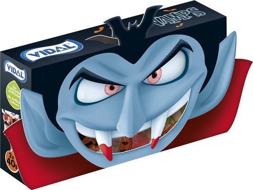 Cajita Halloween 80 gr Vidal Golosinas, pack 20 unidades