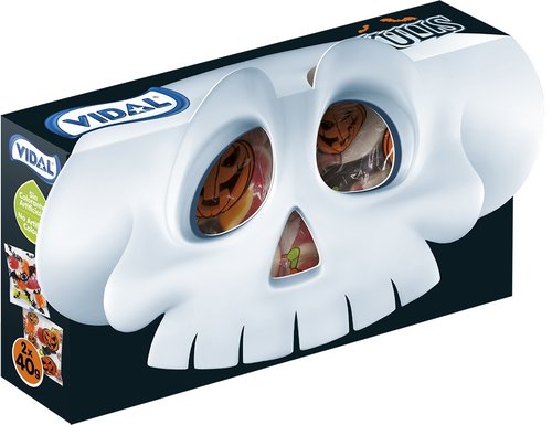 Cajita Halloween 80 gr Vidal Golosinas, pack 20 unidades