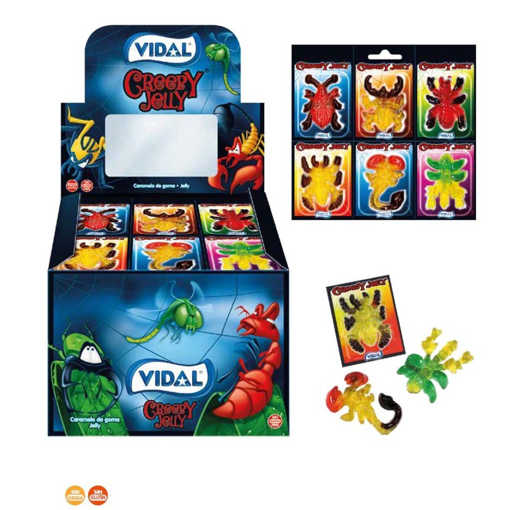 Golosina Creepy Jelly 66 unidades Vidal